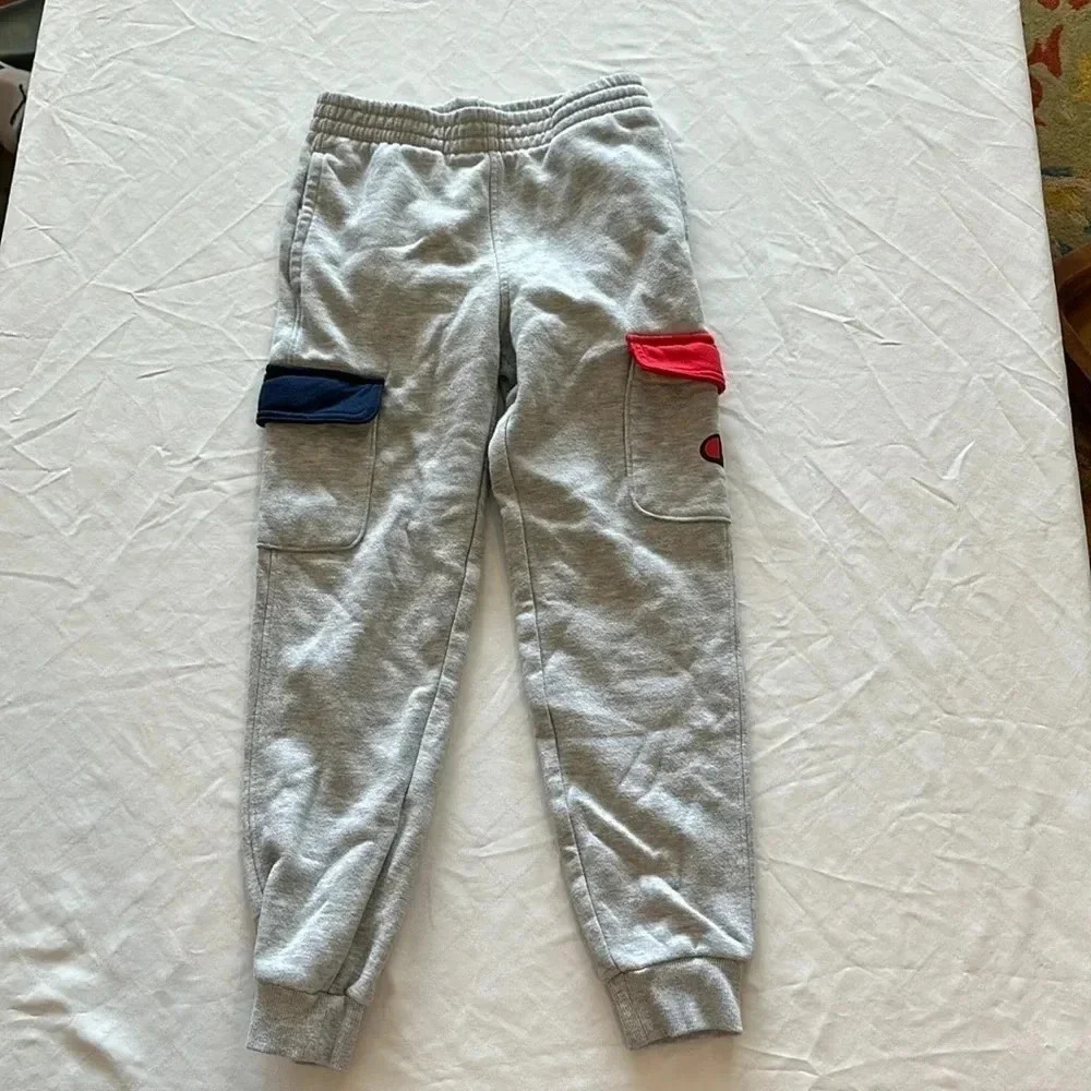 Champion Boys Cargo Colourblocked‎ Joggers sweats sweatpants medium EUC